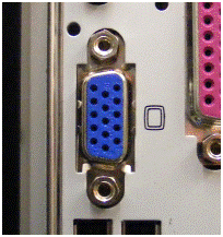 Monitor cable connection
